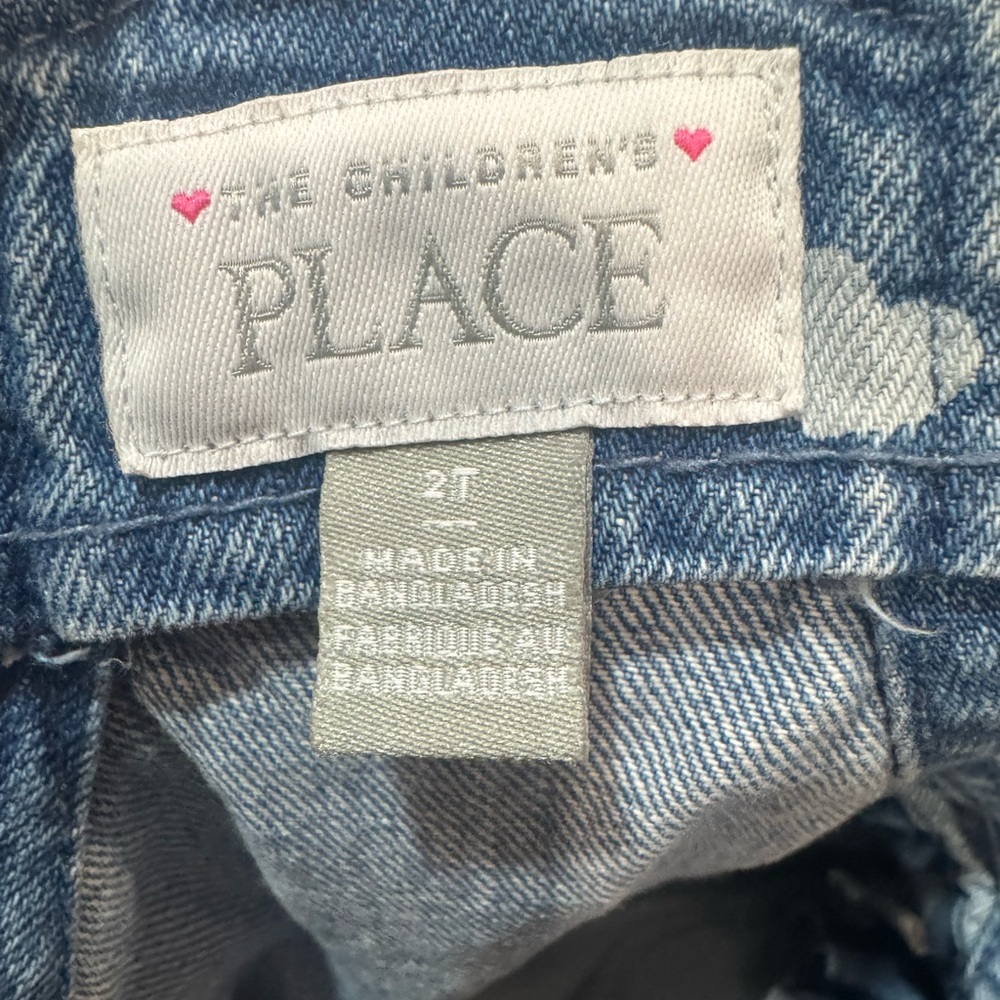 The Children's Place Blue Heart Print Overalls - Picture 5 of 5